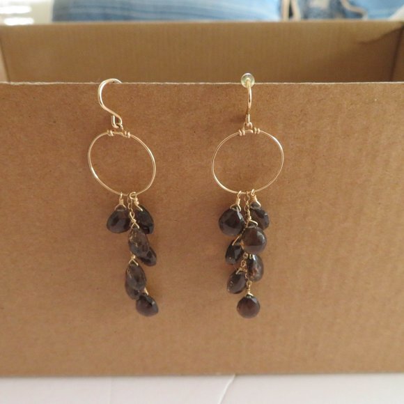 🔥HP🔥 Beaded Drop Dangle Earrings, EUC - Picture 6 of 6